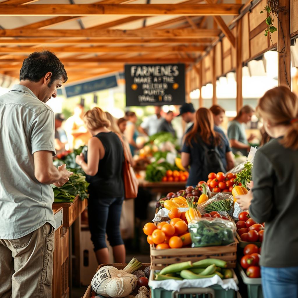 Regionale und saisonale Produkte vom Wochenmarkt als Teil von Clean Eating 2.0