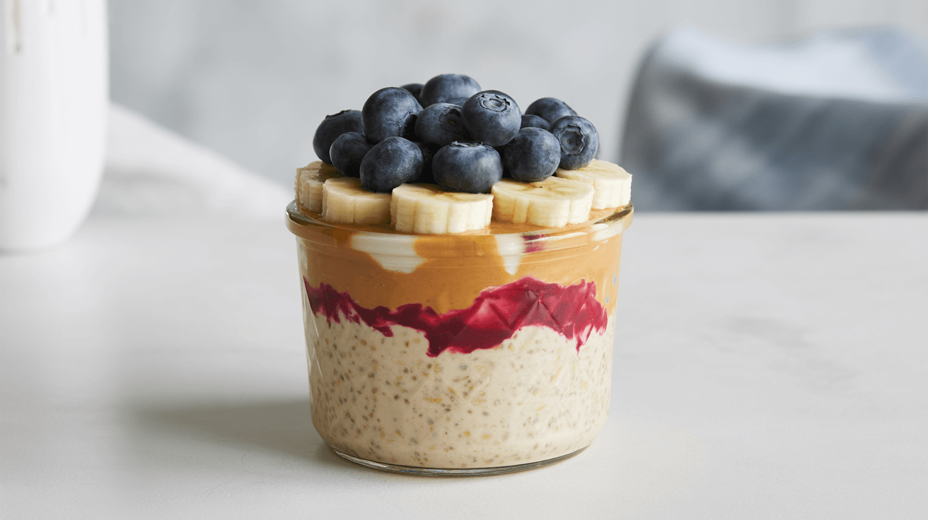 PB&J Overnight Oats