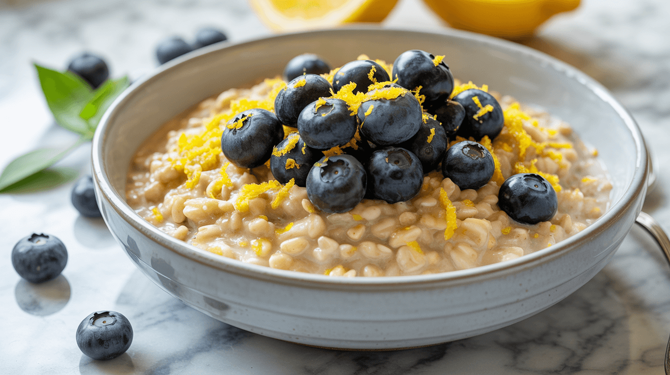 Zitronen-Blaubeer-Oats